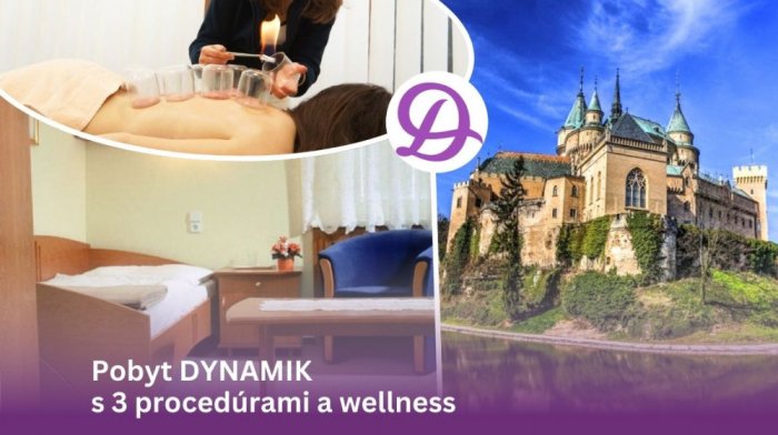 Kúpeľný pobyt DYNAMIK s 3 liečebnými procedúrami denne a vstupom do wellness alebo bazéna