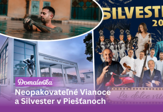 Vianočný relax a Silvester v štýle Felliniho sladkého života – v srdci piešťanských kúpeľov