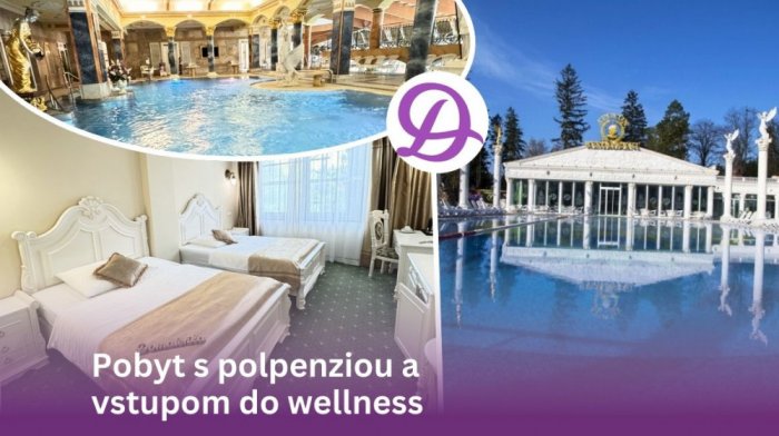 Ubytovanie s polpenziou a vstupom do termálnych bazénov, wellness a fitness