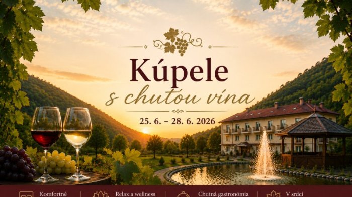 Wellness pobyt Kúpele s chuťou vína: Relax, ktorý má iskru