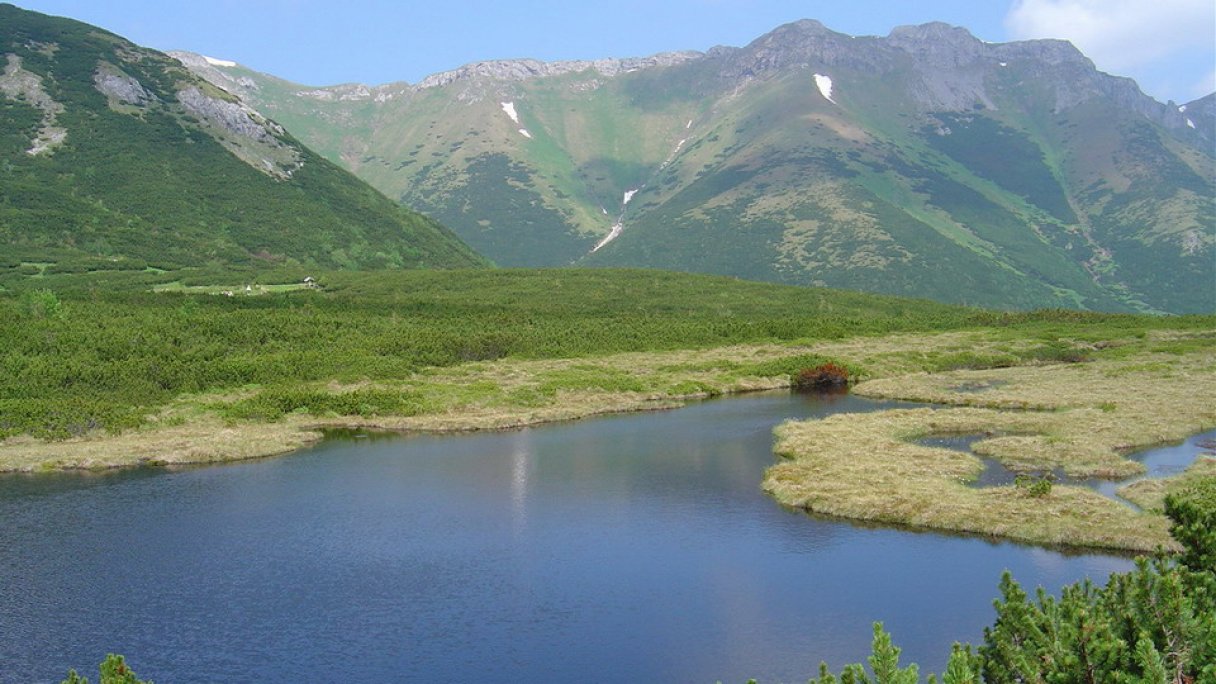 trojrohe pleso Autor: Kristo – Vlastné dielo Zdroj: https://sk.wikipedia.org/wiki/Trojroh%C3%A9_pleso#/media/S%C3%BAbor:Trojrohe_pleso_in_Dolina_Bielych_plies.jpg