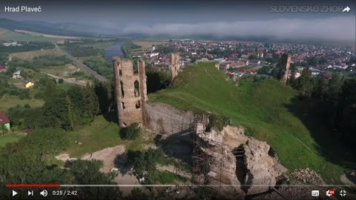 Hrad Plaveč Autor: SLOVENSKO ZHORA Zdroj: https://www.youtube.com/@SLOVENSKO-ZHORA