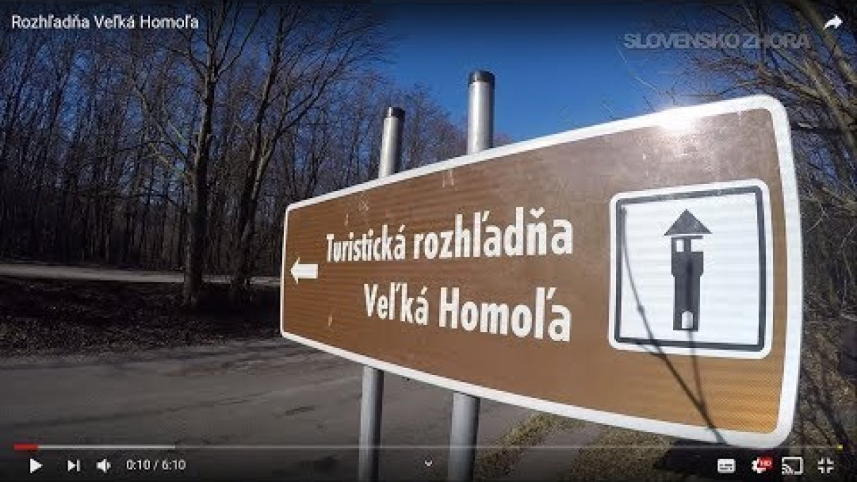 Rozhľadňa Veľká Homoľa Autor: SLOVENSKO ZHORA Zdroj: https://www.youtube.com/@SLOVENSKO-ZHORA Rozhľadňa Veľká Homoľa Autor: SLOVENSKO ZHORA Zdroj: https://www.youtube.com/@SLOVENSKO-ZHORA