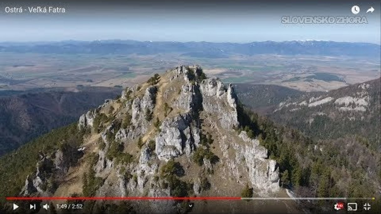 Ostrá - Veľká Fatra Autor: SLOVENSKO ZHORA Zdroj: https://www.youtube.com/@SLOVENSKO-ZHORA