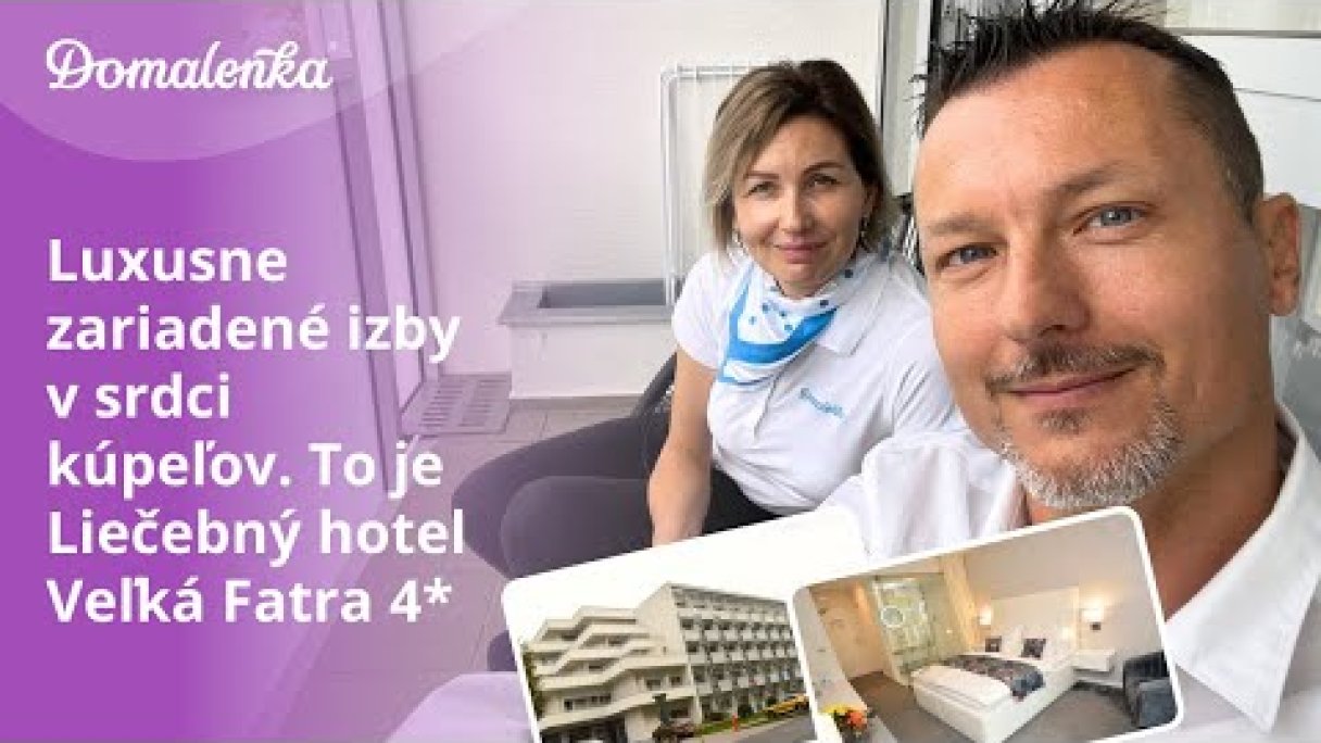 Kúpele Turčianske Teplice: Luxusne zariadené izby v srdci kúpeľov. Liečebný hotel Veľká Fatra 4* Autor: Domalenka predtým Sorger Zdroj: https://www.youtube.com/@domalenka Kúpele Turčianske Teplice: Luxusne zariadené izby v srdci kúpeľov. Liečebný hotel Veľká Fatra 4* Autor: Domalenka predtým Sorger Zdroj: https://www.youtube.com/@domalenka