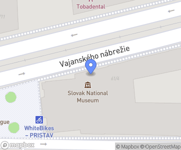 Slovenské národné múzeum (SNM) Bratislava - Mapa