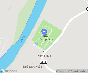 Kemp TILIA Oravská Poruba - Mapa