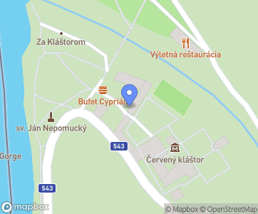 Kláštorné múzeum Červený Kláštor - Mapa