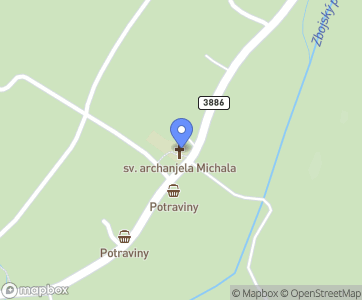 Drevený chrám sv. archanjela Michala Uličské Krivé - Mapa