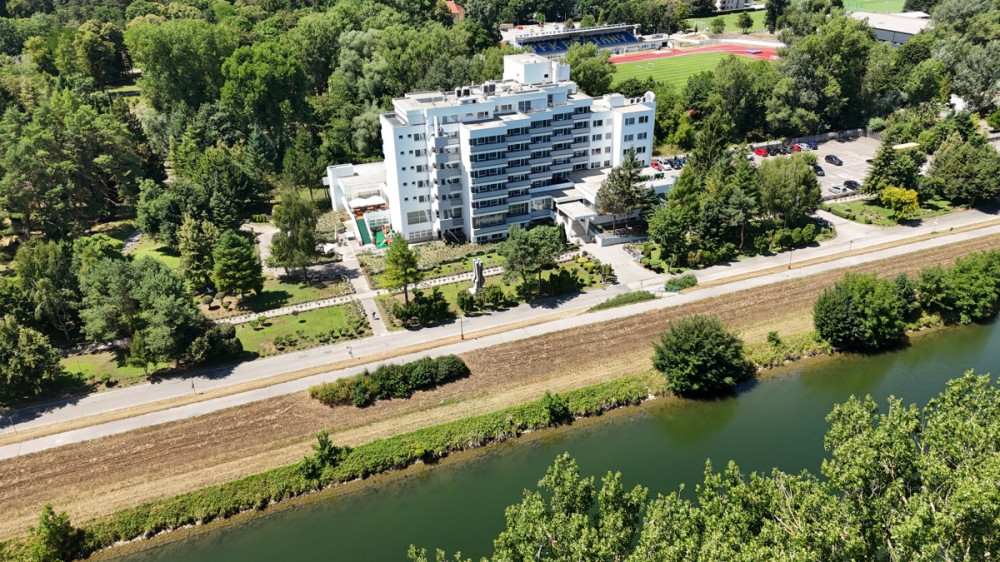 hotel Park Piešťany pohľad z dronu